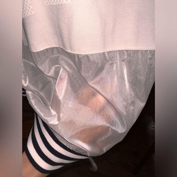 Adidas Originals London Clear Sweat Top S19964 Sheer Nylon Mesh Pullover White L - Picture 5 of 10